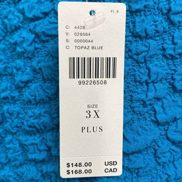 By Anthropologie Textured Mini Shift Dress Sleeveless Stretchy Plus Size 3X - Picture 7 of 12